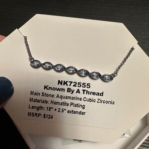 NWT BP Known By A Thread Hematite Necklace